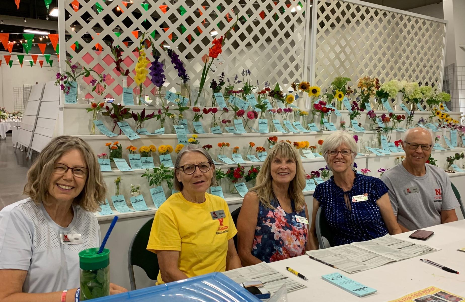 Picture of Master Gardeners at county fair.