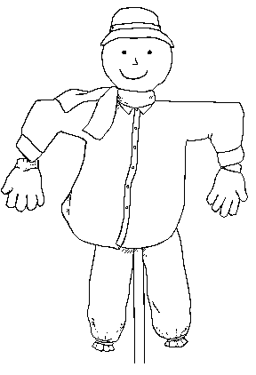  Picture of a drawing of a scarecrow