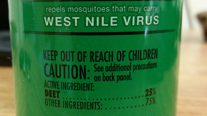 Insect Repellent Label photo by Soni Cochran