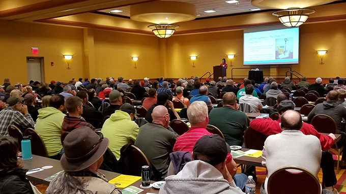 Presentation at Nebraska Turf Conference. Photo by Bill Krueser