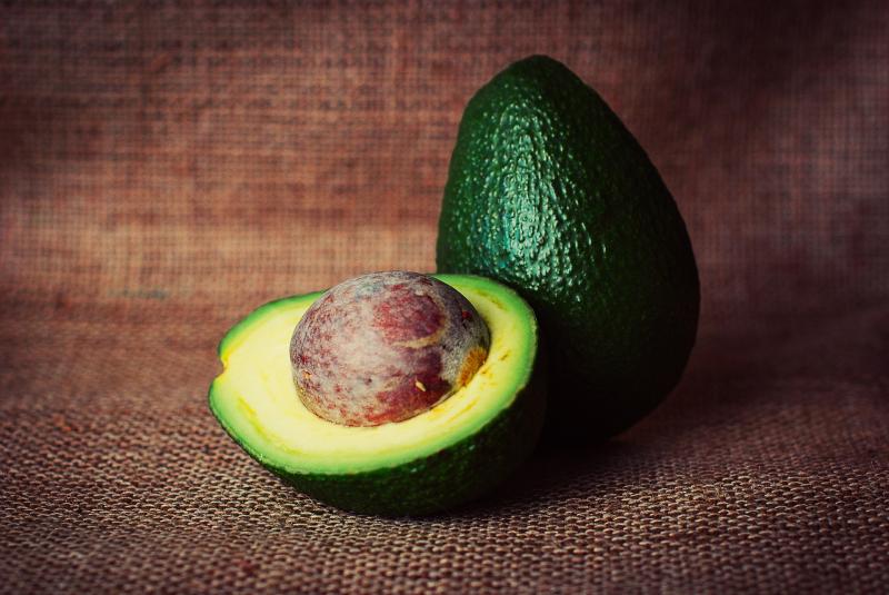 Image of an avocado seed. 