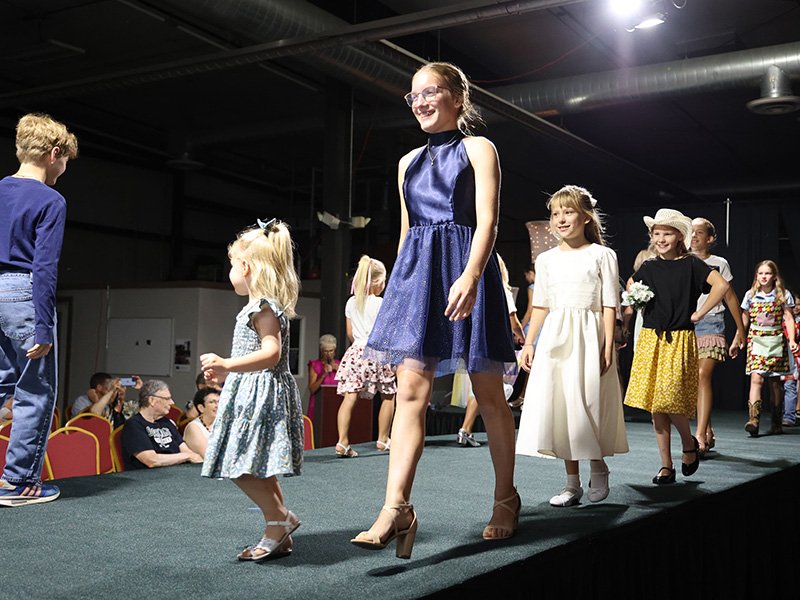 Image of 4-H exhibitors during public Fashion Show parade at Lancaster County Super Fair 2026