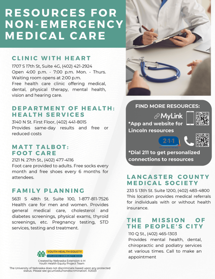 Non-Emergency Medical Care Flier