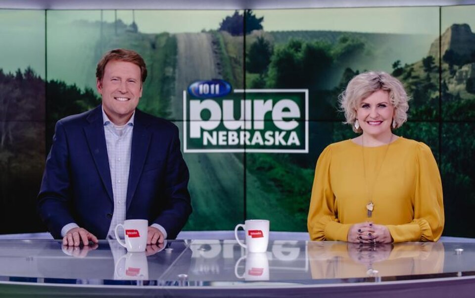 Pure Nebraska anchors Jon and Taryn Vanderford 